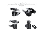 Leofoto LH-22 Mini Ball Head & QR Plate - 1/4'' Arca Black LH-22