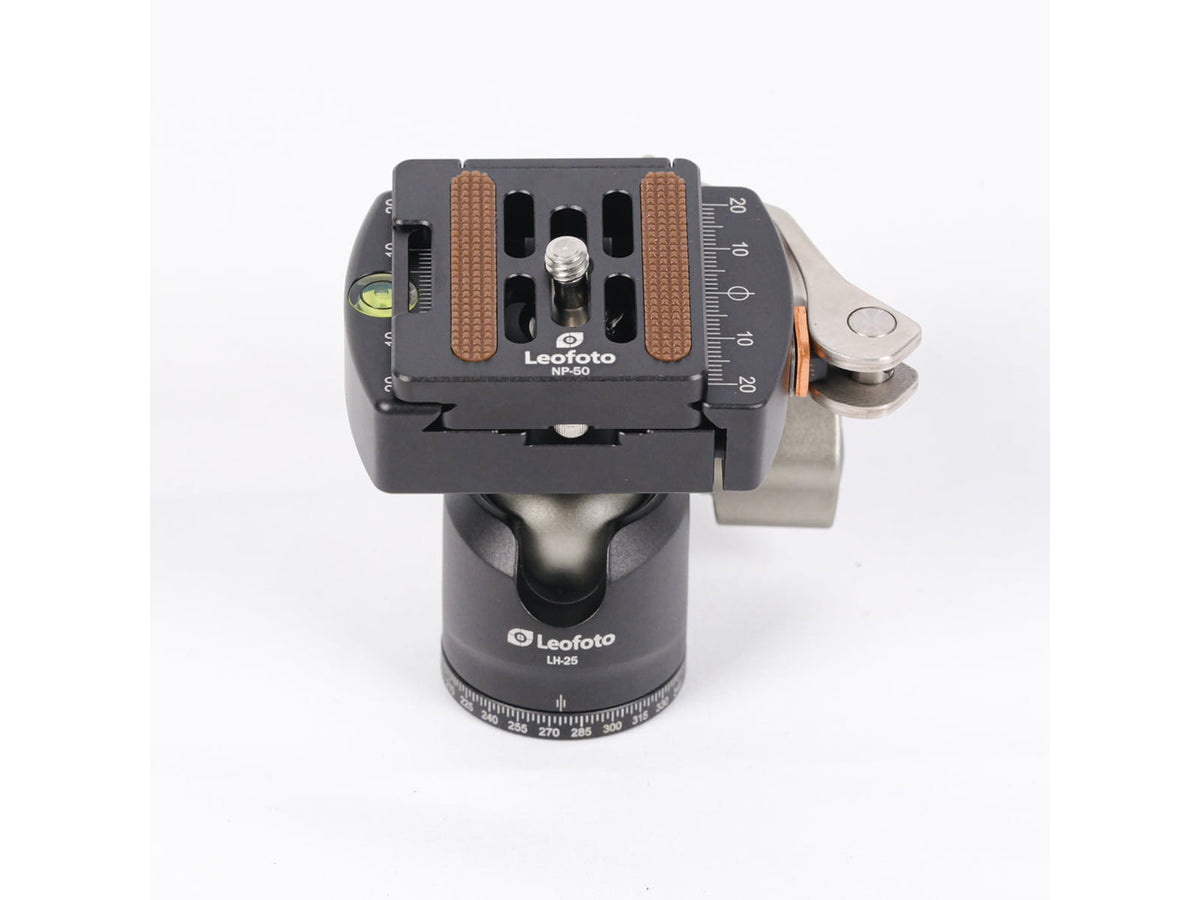 Leofoto LH-25LR Mini Ball Head w/ LR-50 Lever-Release Clamp Arca Black LH-25LR