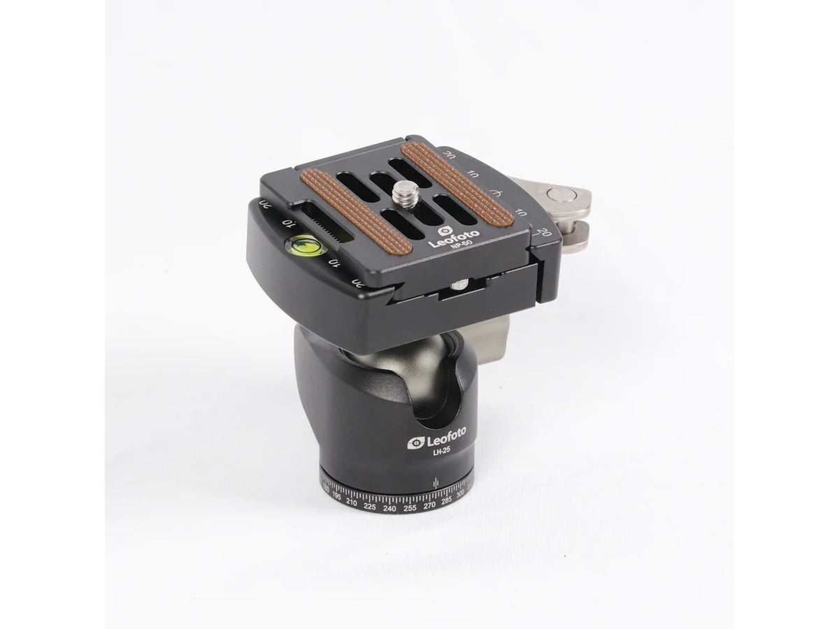 Leofoto LH-25LR Mini Ball Head w/ LR-50 Lever-Release Clamp Arca Black LH-25LR