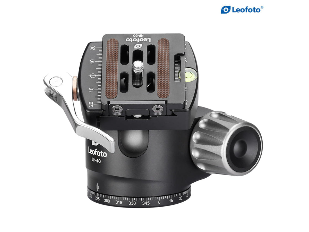 Leofoto LH-40LR Ball Head w/ Lever Release Clamp Arca Black LH-40LR