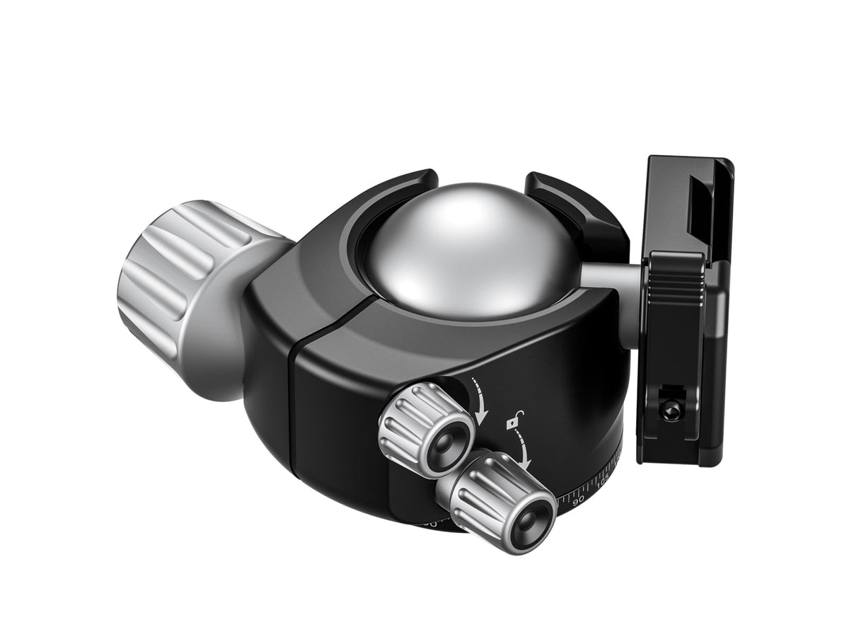 Leofoto LH-55LSC Lever-Release Hybrid Clamp Ball Head Arca Black LH-55LSC