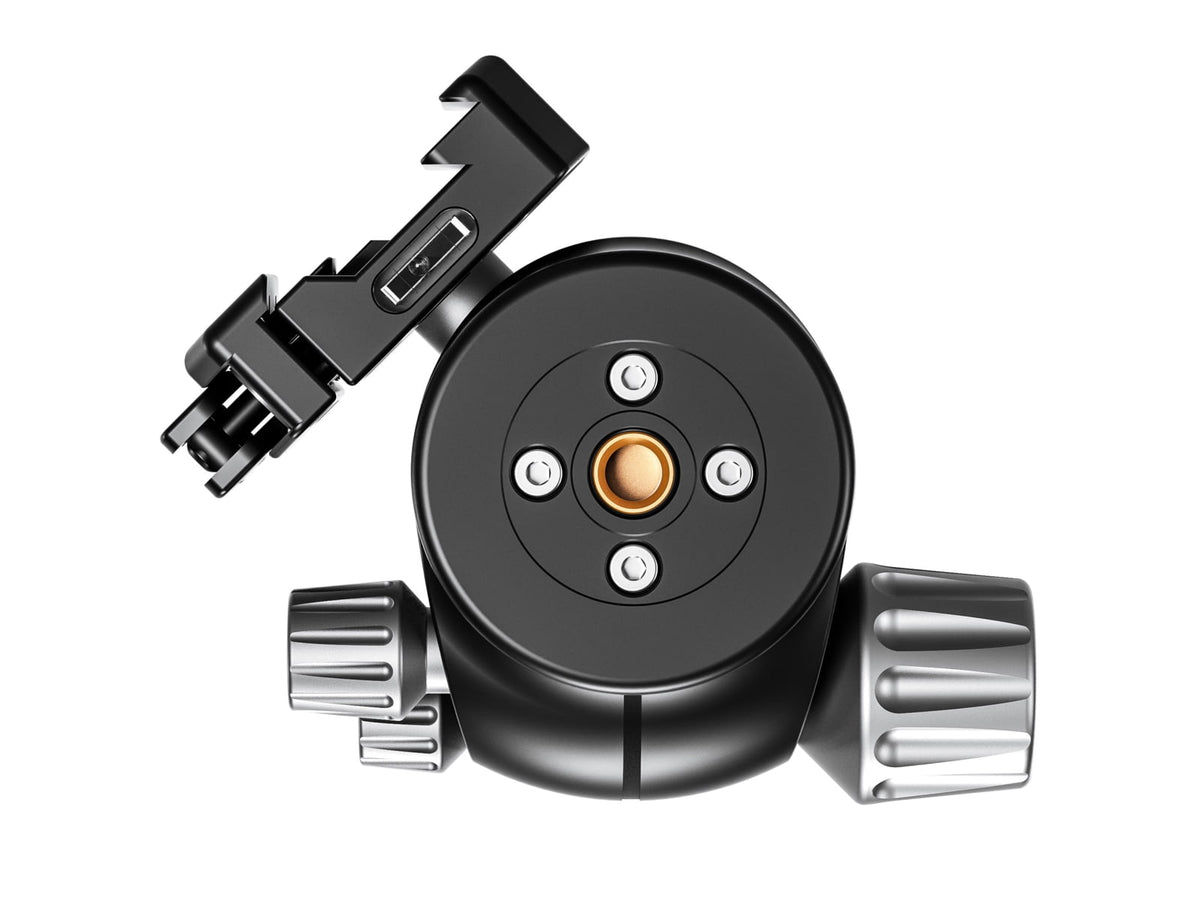 Leofoto LH-55LSC Lever-Release Hybrid Clamp Ball Head Arca Black LH-55LSC
