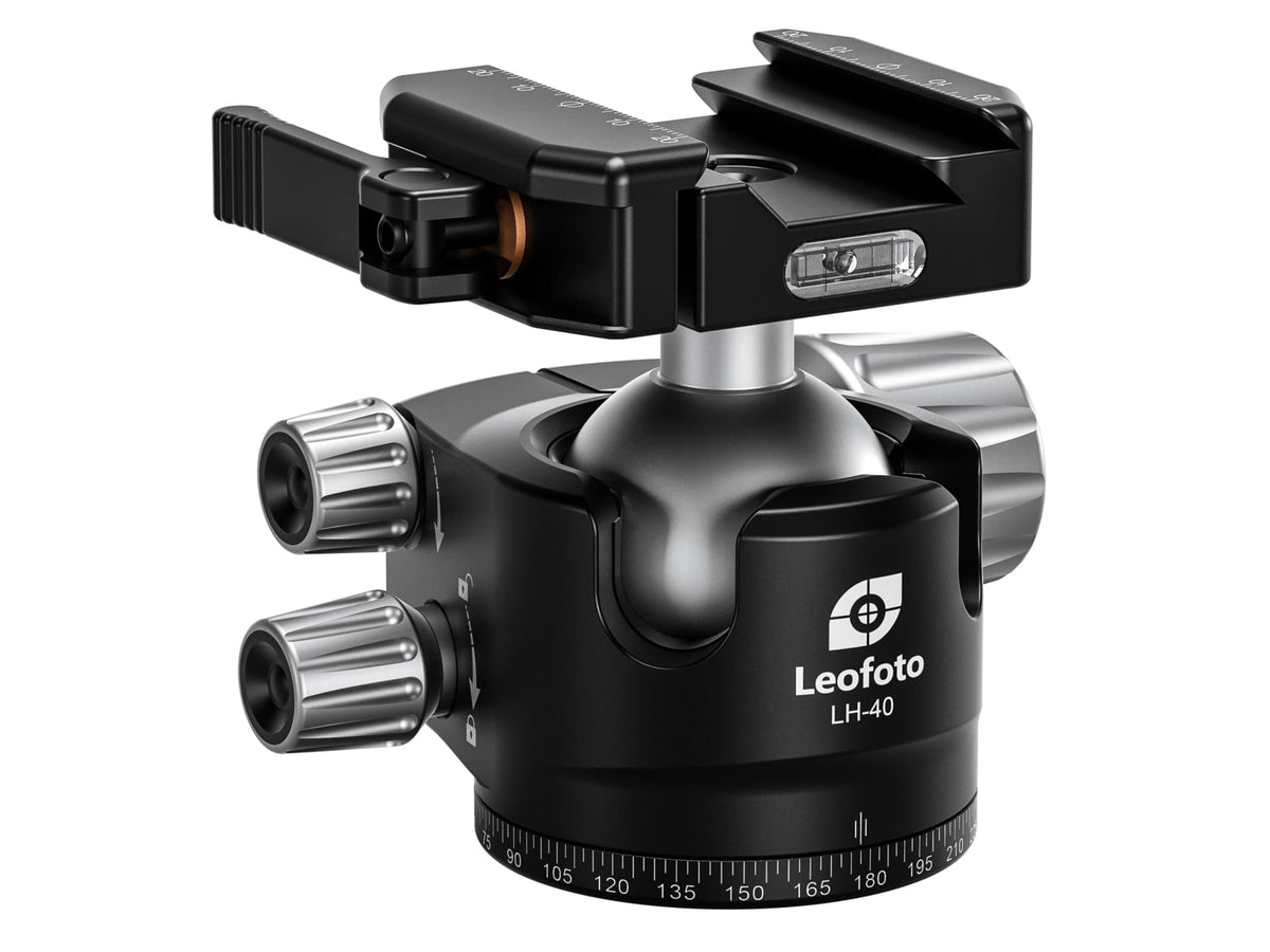 Leofoto LH-40LSC Lever-Release Hybrid Clamp Ball Head Arca/Picatinny Black LH-40LSC