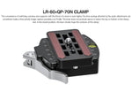 Leofoto LR-60 Lever Release Clamp w/ QP-70N QR Plate Black LR-60