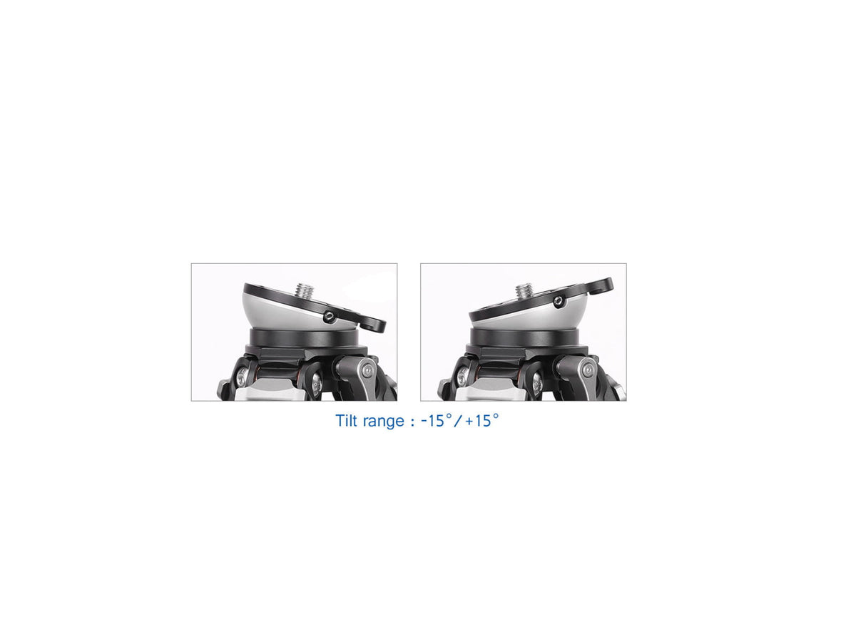 Leofoto LS-223CEX X Verison Table/Ground Mini Tripod w/ Integrated Leveling Base Ballhead Set Black LS-223CEXX+LH-25