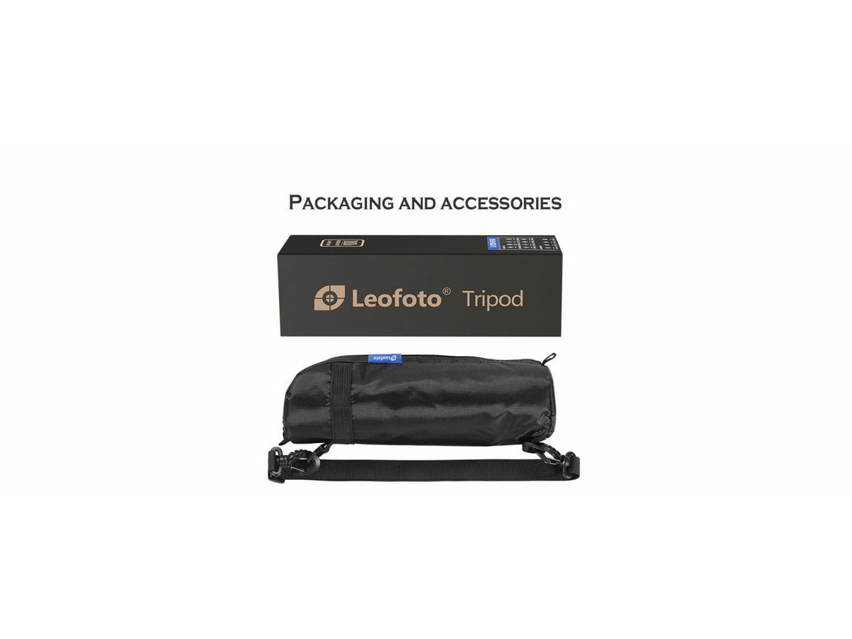 Leofoto LS-223CEX X Verison Table/Ground Mini Tripod w/ Integrated Leveling Base Ballhead Set Black LS-223CEXX+LH-25