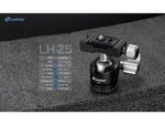 Leofoto LS-223CEX X Verison Table/Ground Mini Tripod w/ Integrated Leveling Base Ballhead Set Black LS-223CEXX+LH-25