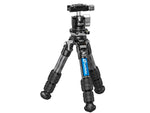 Leofoto LS-223CEX X Verison Table/Ground Mini Tripod w/ Integrated Leveling Base Ballhead Set Black LS-223CEXX+LH-25