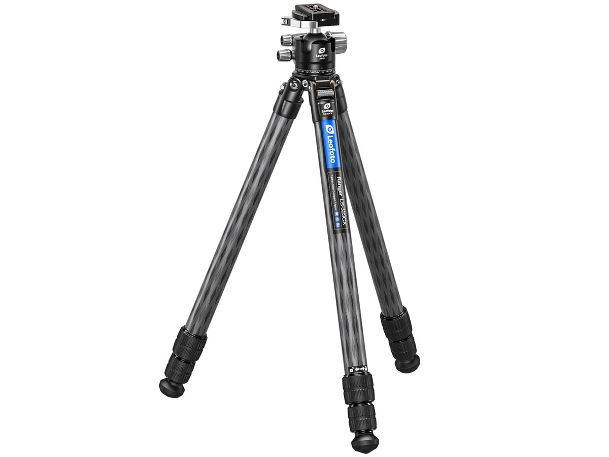 Leofoto LS-323C/LH-40LR X Version Ranger Series Tripod w/ Ballhead Set Black LS-323CX+LH-40LR