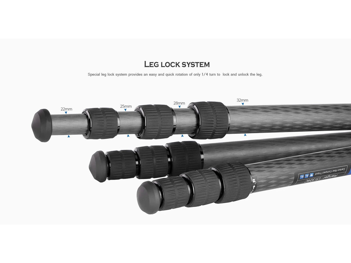 Leofoto LS-324C X Version Ranger Series Tripod Black LS-324CX