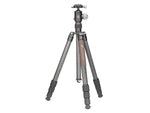Leofoto LX-284CT/XB-38 Reversible Travel Tripod w/ Ball Head Set Black LX-284CT+XB-38