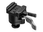 Leofoto MA-40X Outdoors Lever-Release Rapid Lock Ball Head w/ Hybrid Clamp Arca/Picatinny Black MA-40X