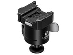 Leofoto MA-40X Outdoors Lever-Release Rapid Lock Ball Head w/ Hybrid Clamp Arca/Picatinny Black MA-40X