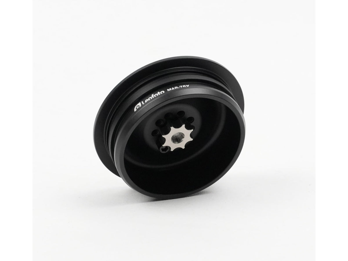Leofoto MA-75X Bowl Adapter - Connecting Heads X Version w/75mm Bowls Black MA-75X