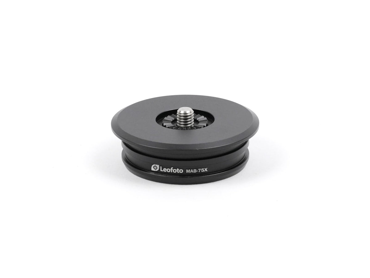 Leofoto MA-75X Bowl Adapter - Connecting Heads X Version w/75mm Bowls Black MA-75X