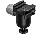 Leofoto MG-40X Outdoors Lever-Release Rapid Lock Ball Head w/ Hybrid Clamp Arca/Picatinny Black MG-40X