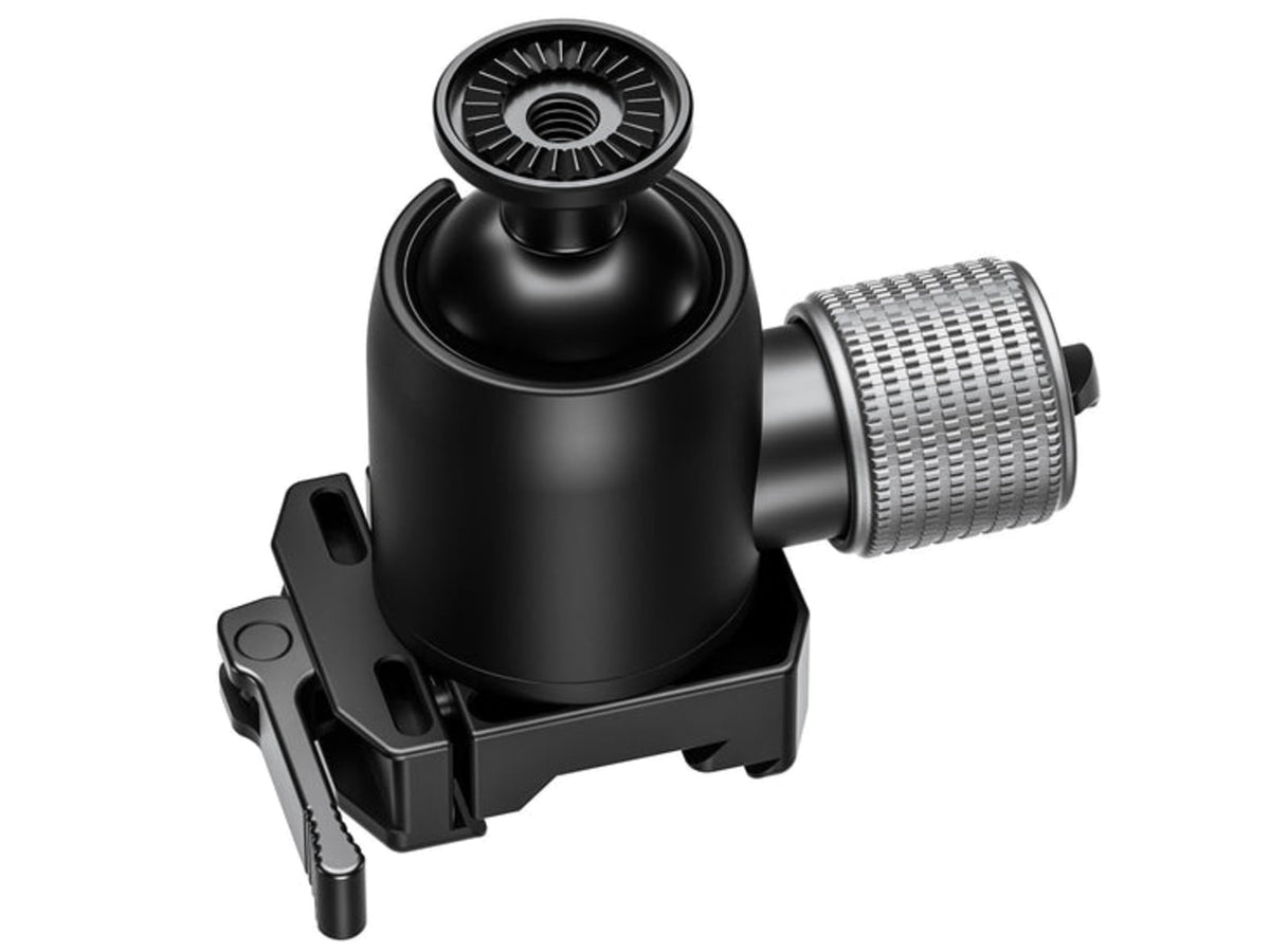 Leofoto MG-40X Outdoors Lever-Release Rapid Lock Ball Head w/ Hybrid Clamp Arca/Picatinny Black MG-40X