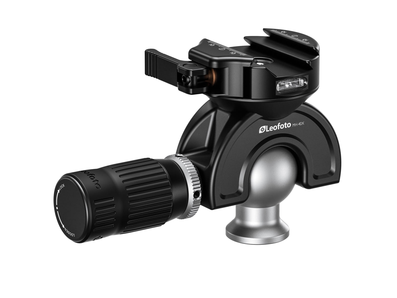 Leofoto MH-40X Full Dynamic Ball Head /w Handlebar Control for SA-X Series Tripods Arca/Picatinny Black MH-40X