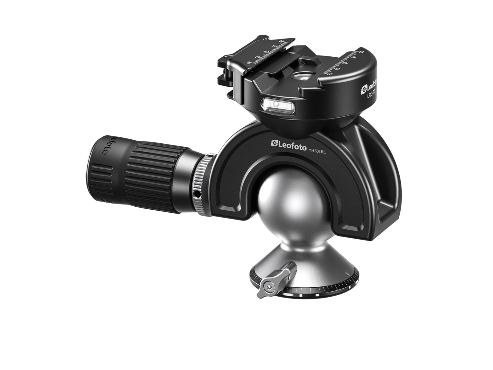Leofoto MH-50LRC Lever-Release Hybrid Clamp Panning Dynamic Head /w Handlebar Control Arca/Picatinny Black MH-50LRC
