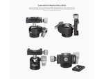 Leofoto MT-02 Aluminum Mini Table Top Tripod w/ Ball Head Kit Black MT-02+LH-25