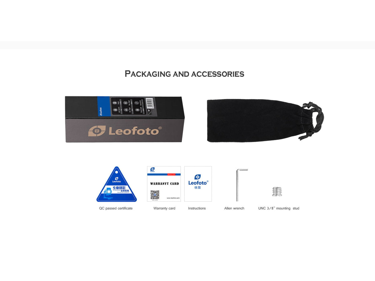Leofoto MT-02 Aluminum Mini Table Top Tripod w/ Ball Head Kit Black MT-02+LH-25