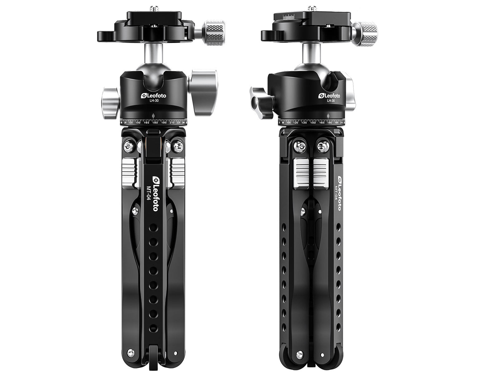 Leofoto MT-04/LH-30 Folding Aluminum Mini Tripod w/ Ball Head Set and Bag Black MT-04+LH-30