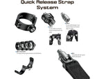 Leofoto QDM-1 1/4'' Screw Push Button QD Modular Tripod Strap Black QDM-1