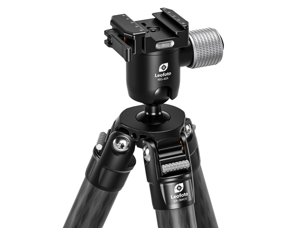 Leofoto SA-324CLX Long/MG-40X Outdoors Tripod w/ Rapid Lock Ballhead Black SA-324CLX+MG-40X