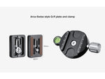 Leofoto SW-01 Mini Fluid Head for Binoculars Arca Swiss Black