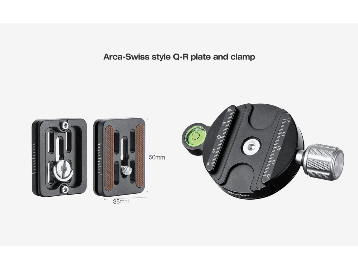 Leofoto SW-01 Mini Fluid Head for Binoculars Arca Swiss Black