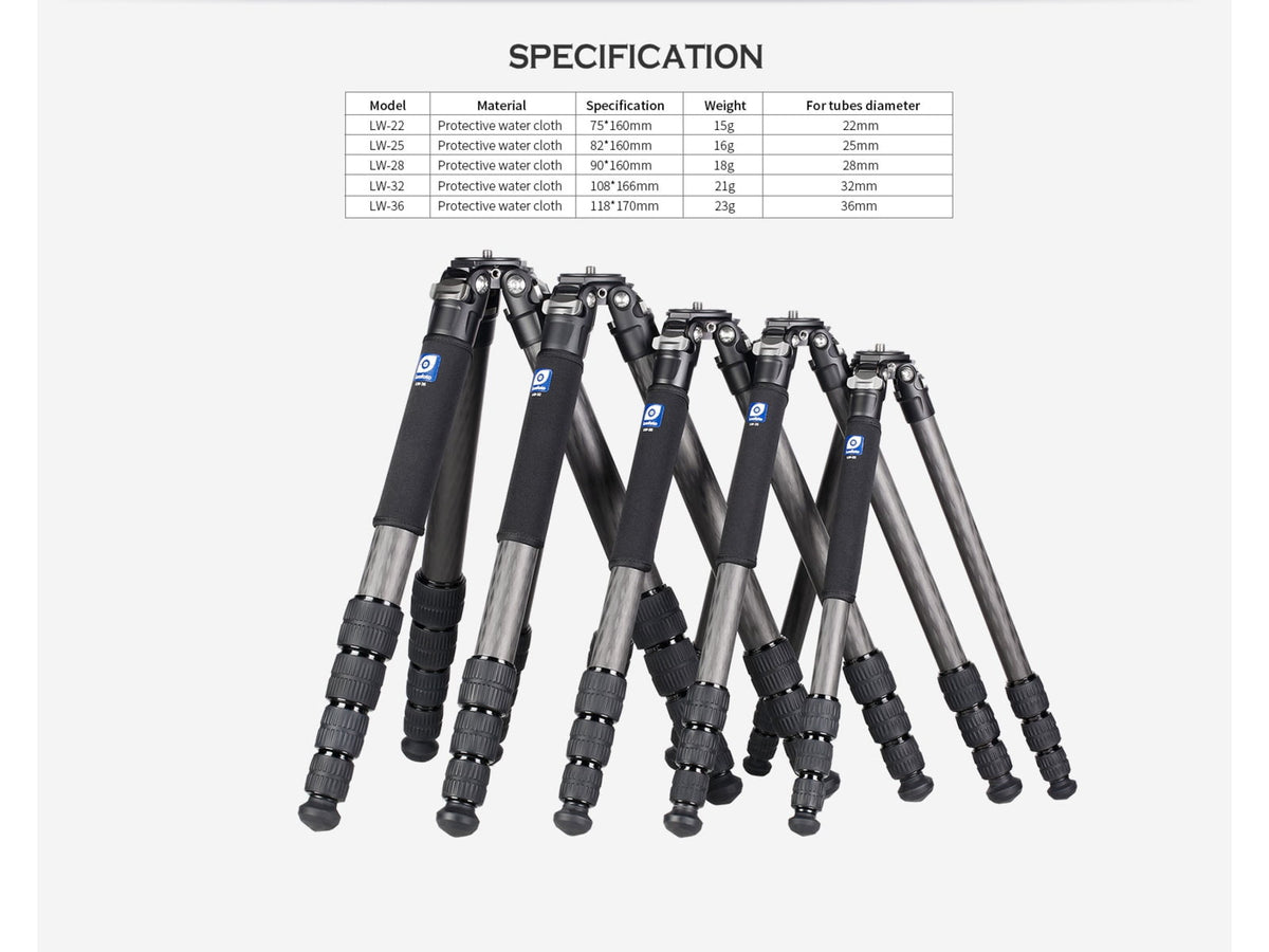 Leofoto Tripod Leg Wrap LW-32 - 1 Piece Black LW-32