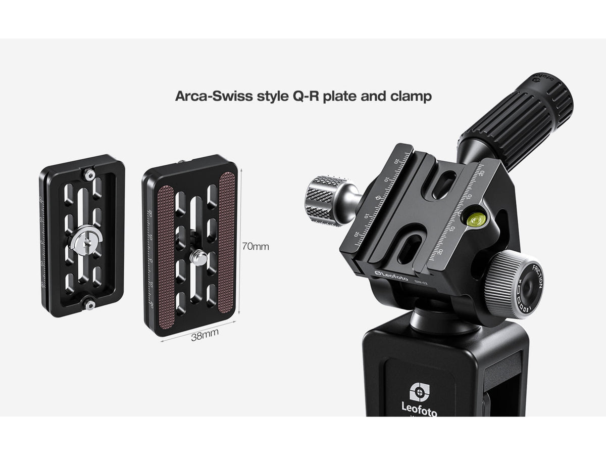 Leofoto WN-01/SW-02 Car Window Clamp Kit Windows Mounting Head for Binoculars/ Lens and Camera Black WN-01+SW-02