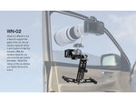 Leofoto WN-02 Multi-Purpose Window Mount for Binoculars/Lens and Camera Black WN-02
