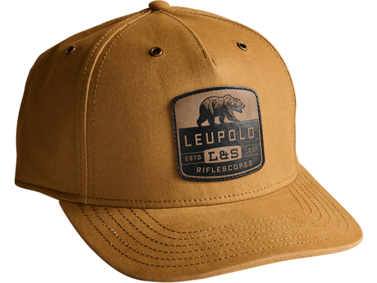 Leupold Brushed Canvas Bear Trucker Hat One Size Wheat