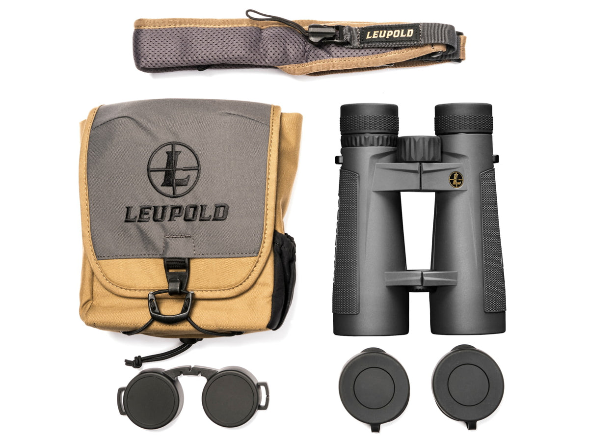 Leupold BX-5 Santiam HD 12x50mm Roof Prism Binoculars Gray
