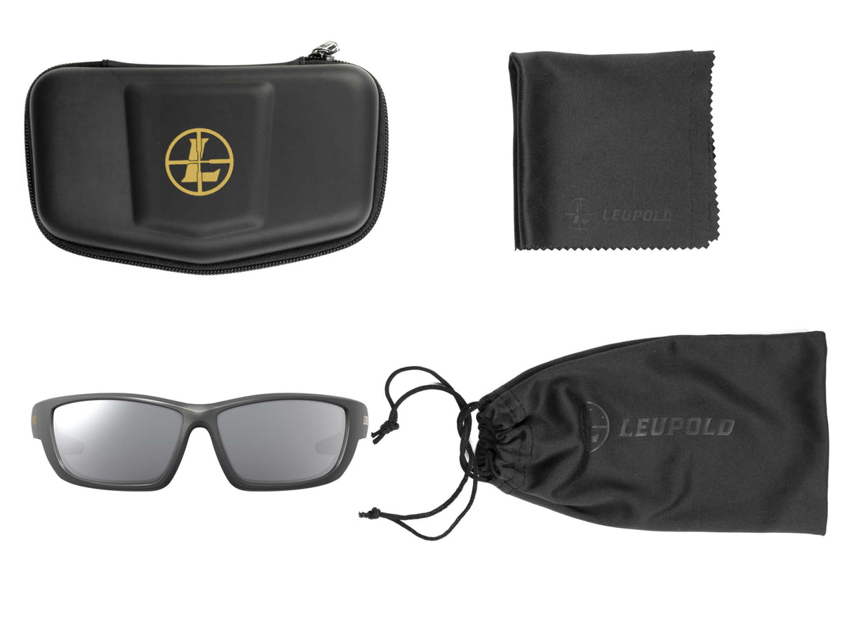 Leupold Cheyenne Performance Eyewear Matte Black Frame Shadow Gray Flash Lens Universal 181280