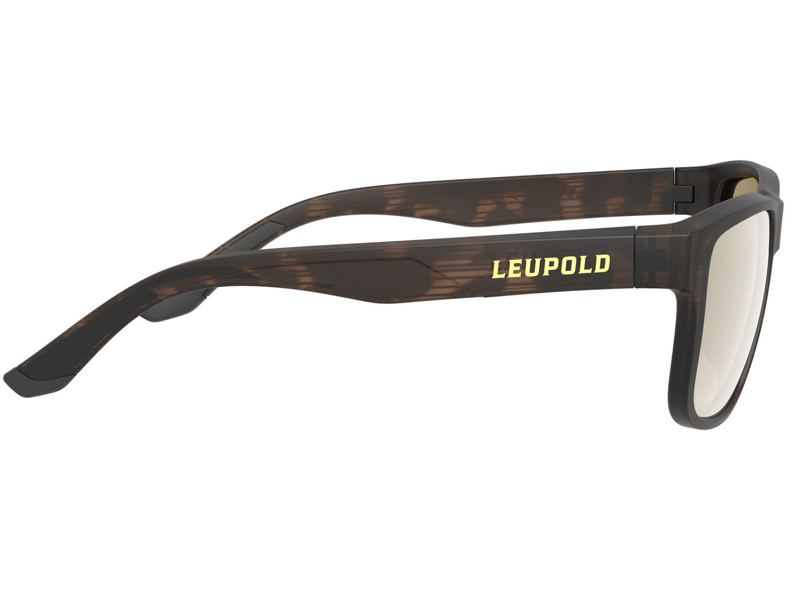 Leupold Katmai Sunglasses Matte Tortoise Frame Square Bronze Mirror Lens Polarized Narrow-Regular