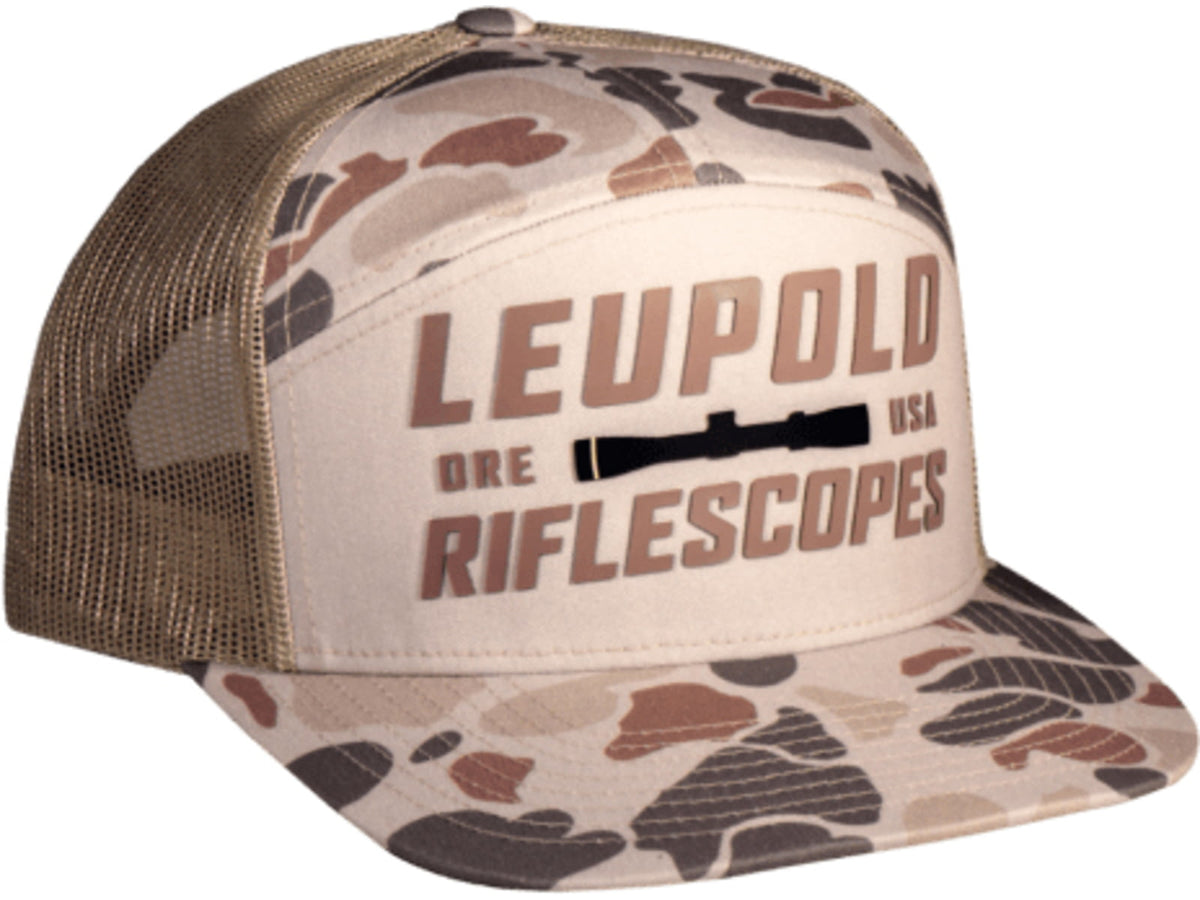 Leupold Riflescopes 7 Panel Trucker Light Tan/Harvest Duck Camo 187747