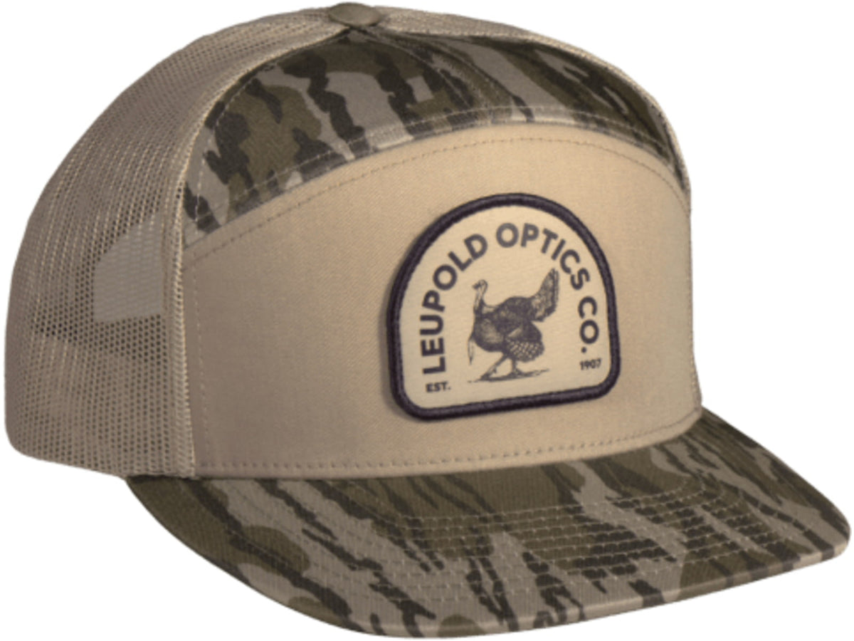 Leupold Turkey 7 Panel Trucker Khaki/Mossy Oak Bottomland 187748