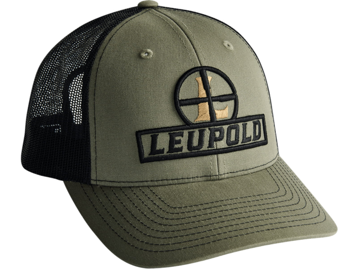 Leupold Low Profile Reticle Trucker Hat One Size Loden/Black