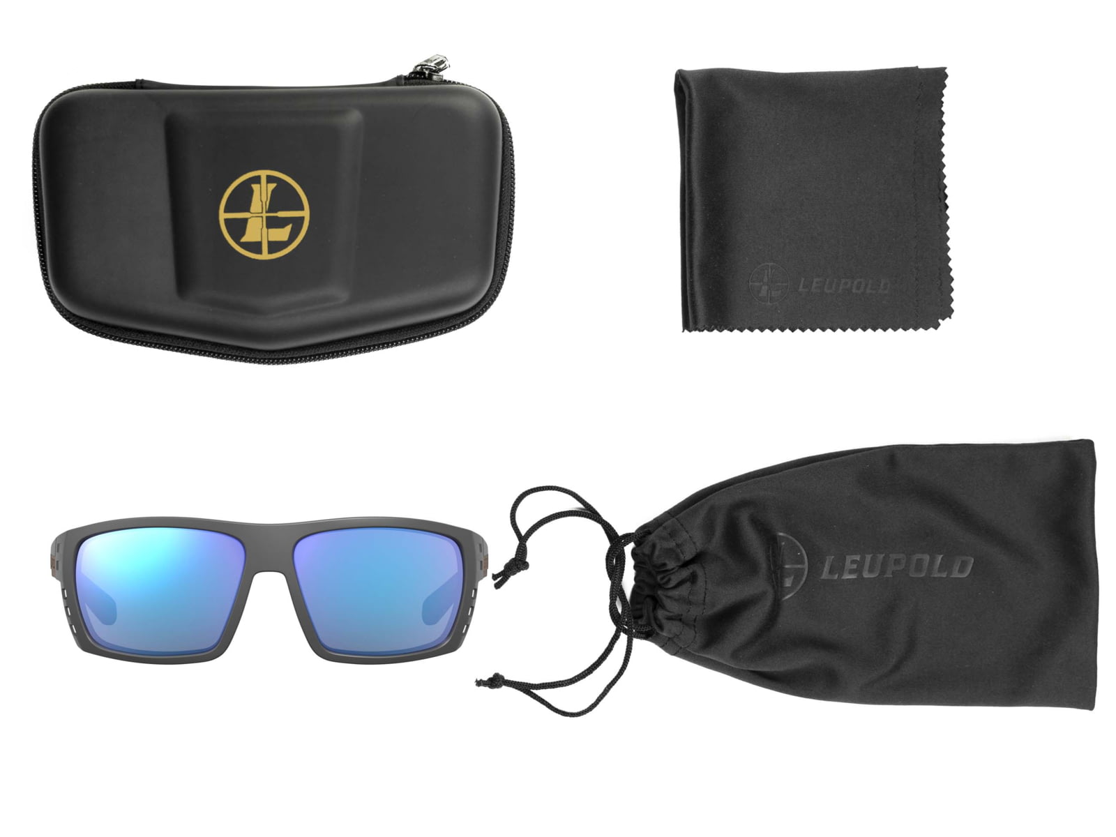 Leupold Payload Performance Eyewear Dark Grey Frame Blue Mirror Lens Universal