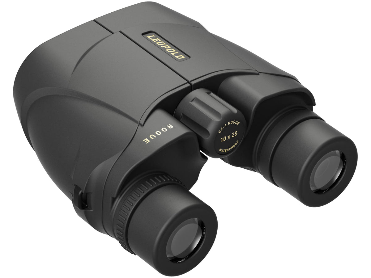 Leupold Rogue 10x25mm Porro Prism Compact Waterproof Binoculars Black