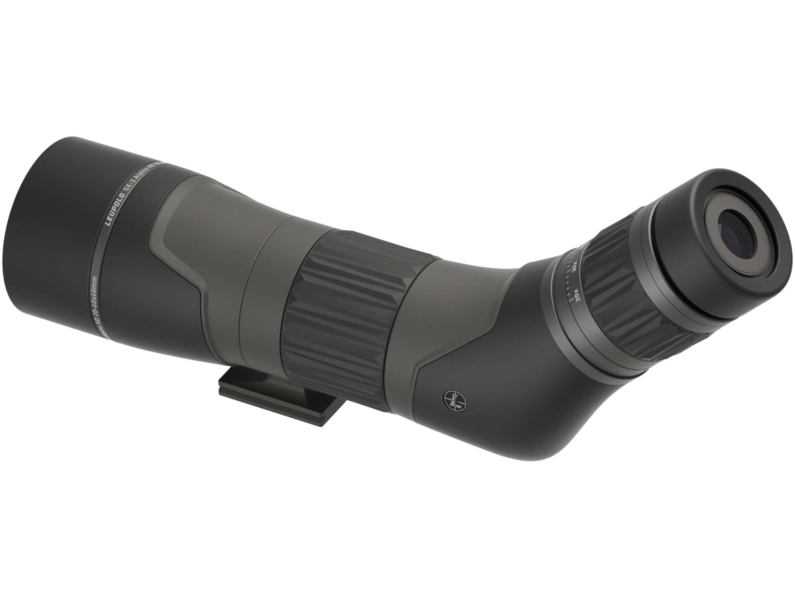 Leupold SX-2 Alpine HD Gen 2 20-60x60mm Spotting Scope Angled 14.3in Length Grey/Black