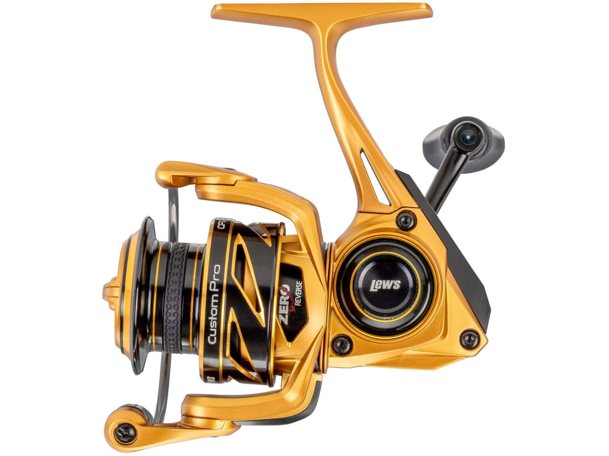 Lew's Custom Pro 300 Spinning Reel SZ 300 Reel 10+1 Bearings 6.2-1 Ratio Aluminum Frame and Sideplate Aluminum Speed Gears Hybrid Carbon Drag
