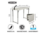Lifetime Products 4-Foot Fillet Table White