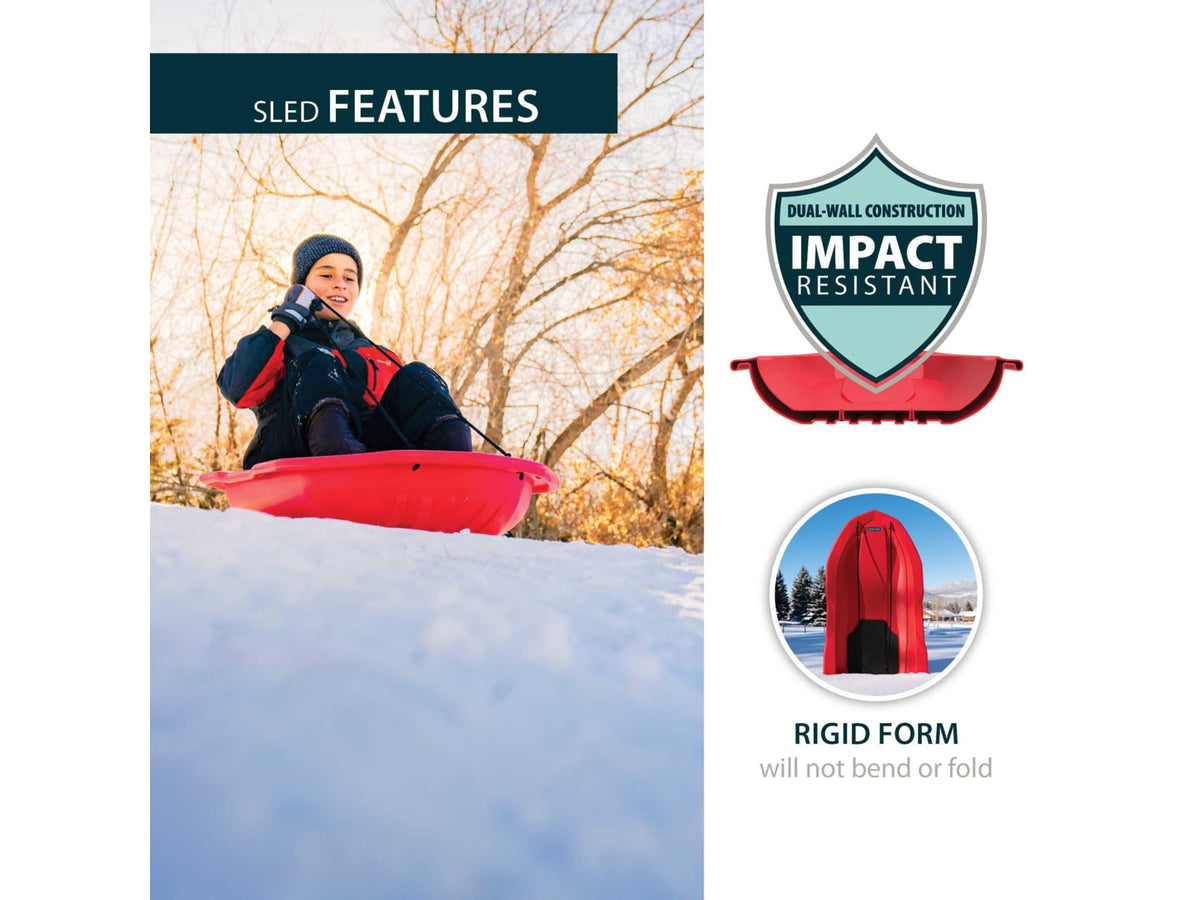 Lifetime Products 48in Premium Snow Sled 2 Pack Red 91181