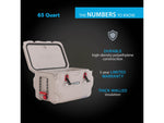 Lifetime Products 65 Quart High Performance Cooler Khaki/Red