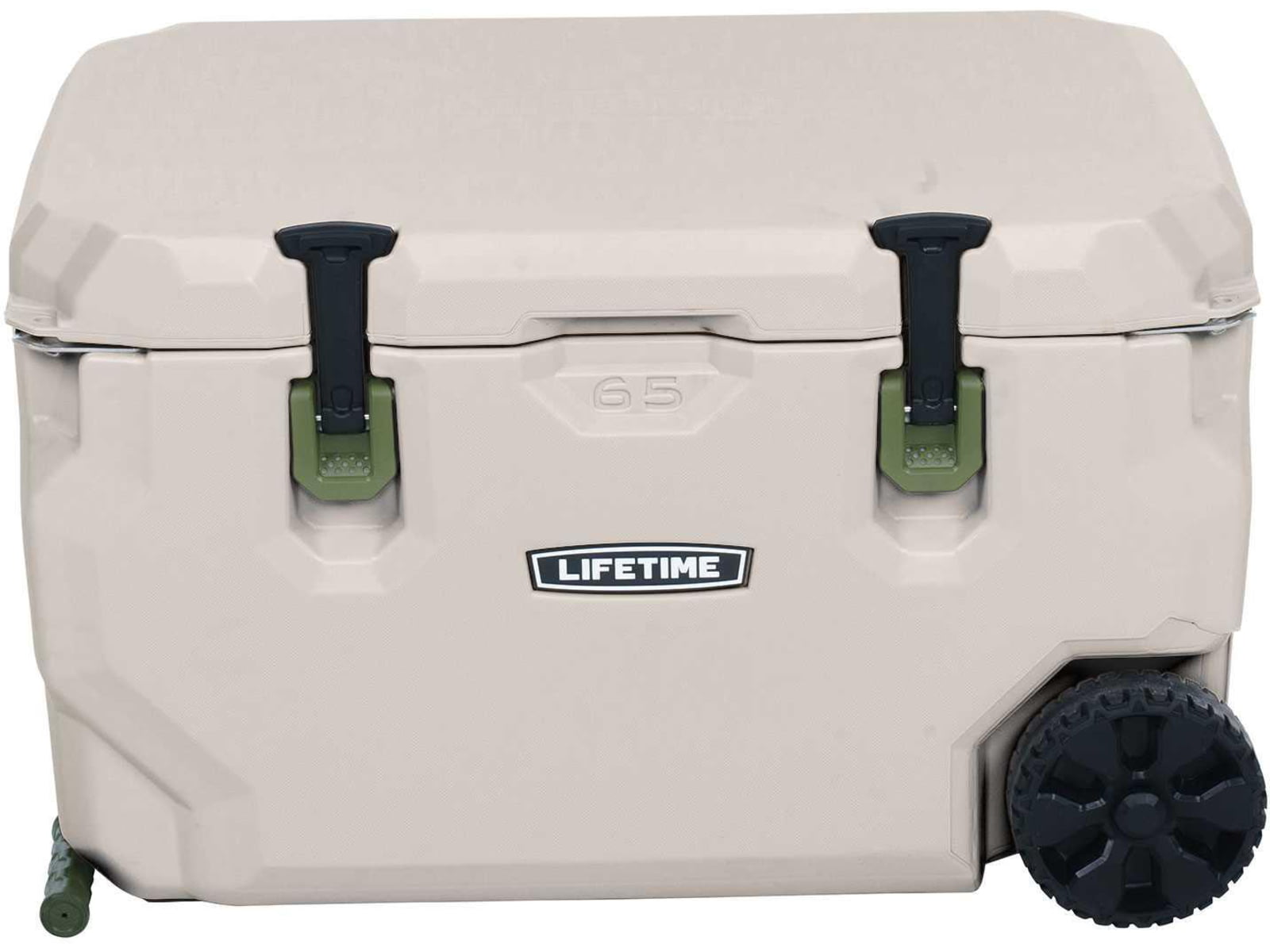 Lifetime Products 65 Quart High Performance Cooler w/ Wheels Pumice/Green