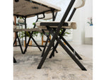 Lifetime Products 37-Inch Fold-In-Half Table and 4 Chairs Set Light Commercial Almond Small 81324