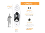Lifetime Products Horizon 100 Stand-Up Paddleboard White Large 90707
